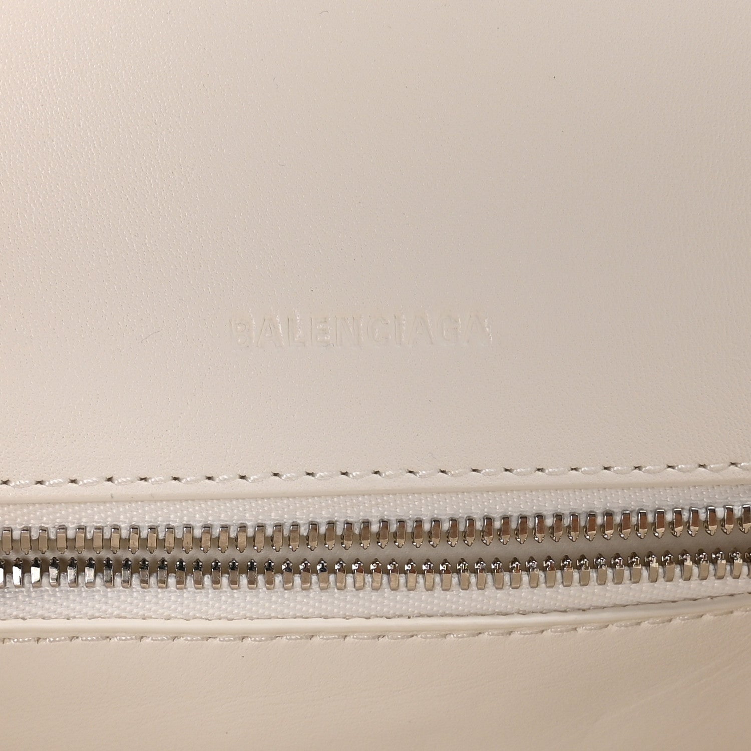 Balenciaga Faux Calfskin Fabric Glow In The Dark Small Sneakerhead Top Handle Bag White Orange 6 of 10