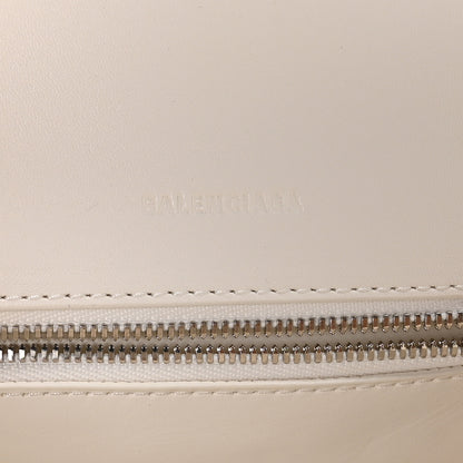 Balenciaga Faux Calfskin Fabric Glow In The Dark Small Sneakerhead Top Handle Bag White Orange 6 of 10