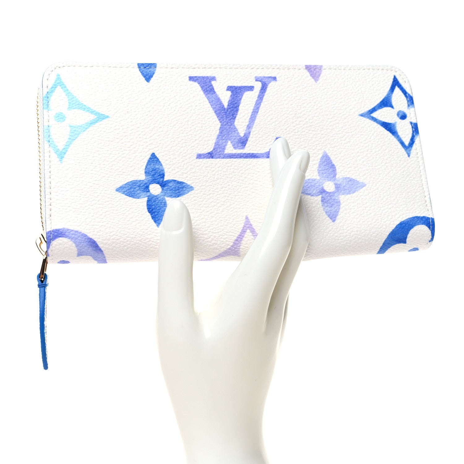 Louis Vuitton Monogram Giant By The Pool Zippy Wallet Resort Blue 2 of 8