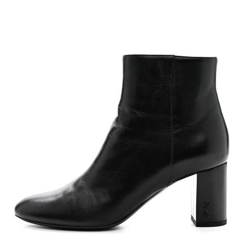 Nappa Vendome Loulou Ankle Zip Boot 36.5 Black