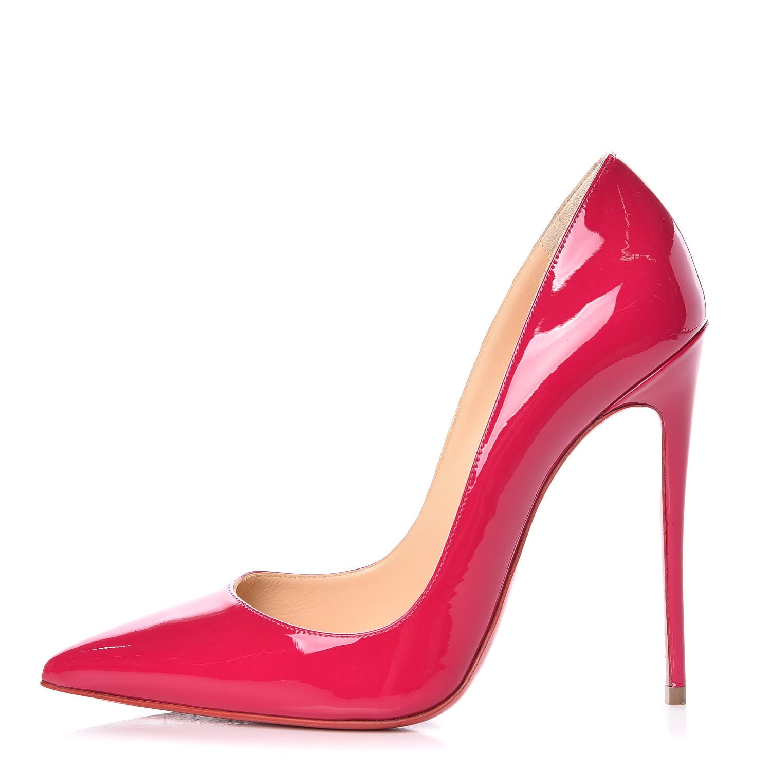 Christian Louboutin Patent So Kate 120 Pumps 38 Ultra Rose 1 of 11