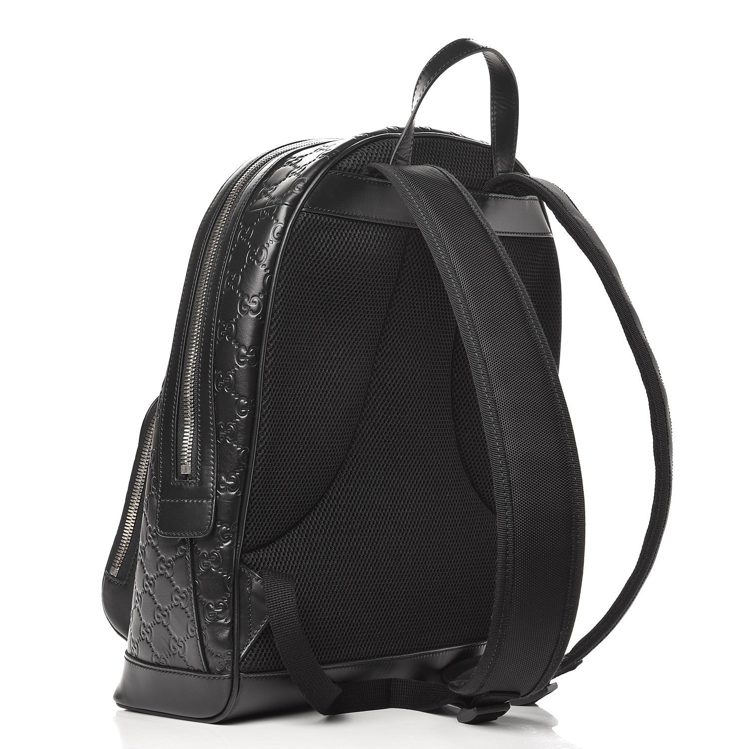 Gucci Guccissima Signature Day Backpack Black 3 of 7