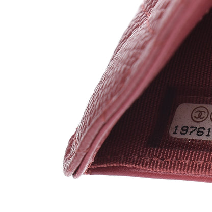 Chanel Caviar Quilted Zipped Pocket Wallet Red 8 of 10