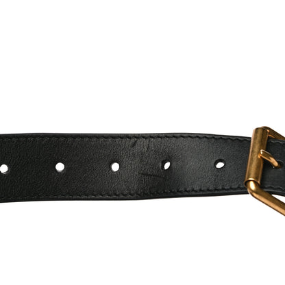 Gucci Calfskin Matelasse GG Marmont Belt Bag 75 30 Black 12 of 16