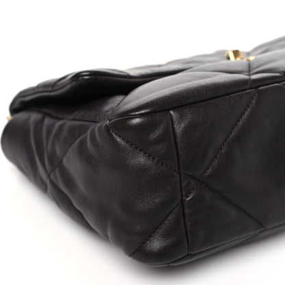 Chanel Lambskin Quilted Large Chanel 19 Flap Dark Brown 9 of 11