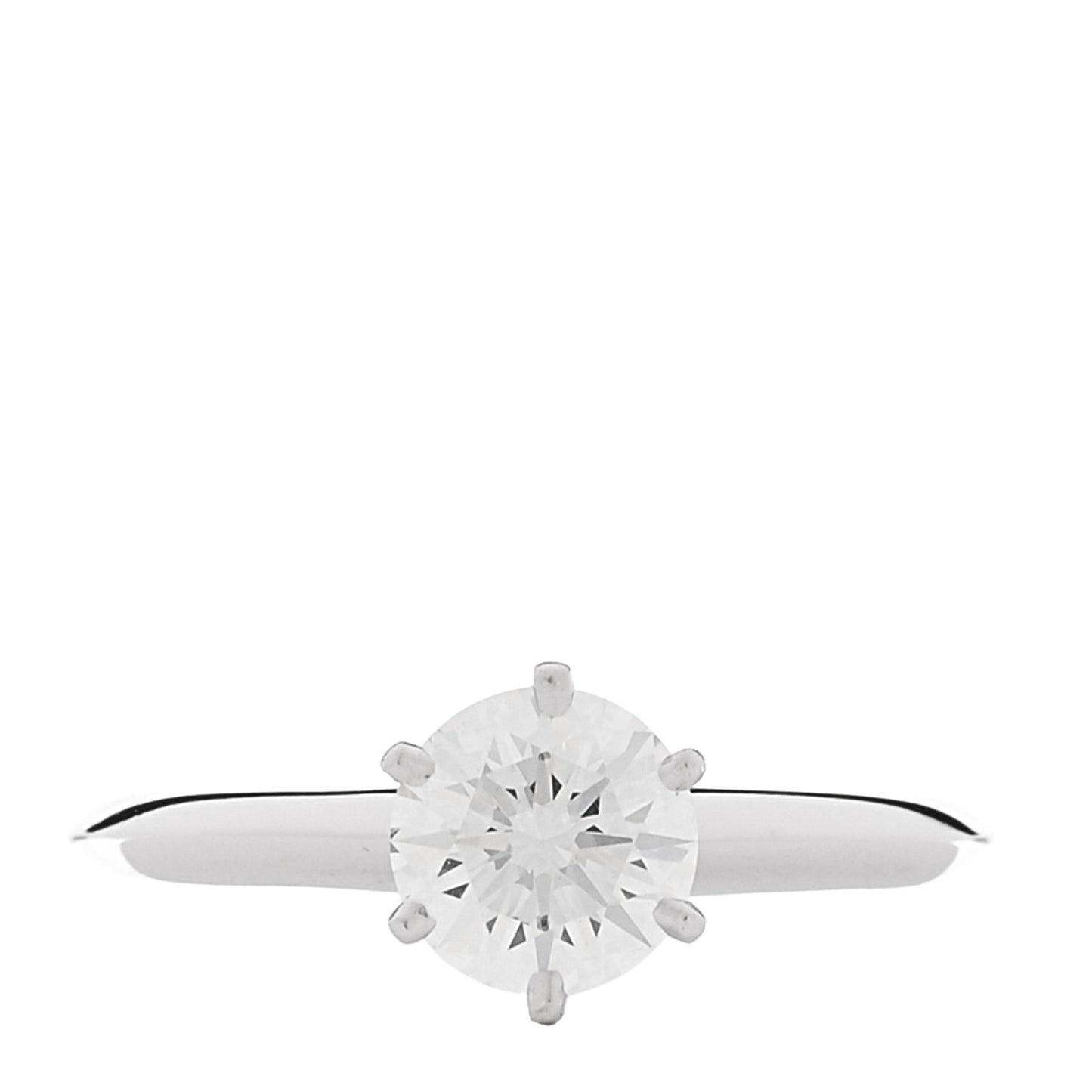 Platinum Diamond 1.29ct Solitaire Engagement Ring 59 8.75