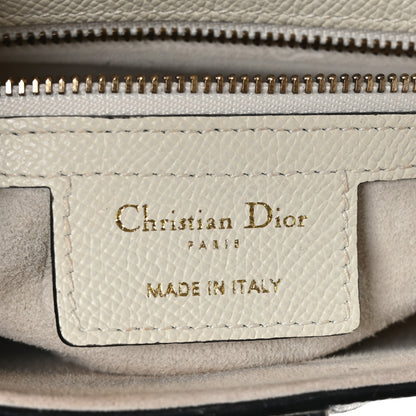 Christian Dior Grained Calfskin Saddle Bag With Strap Latte 6 of 10