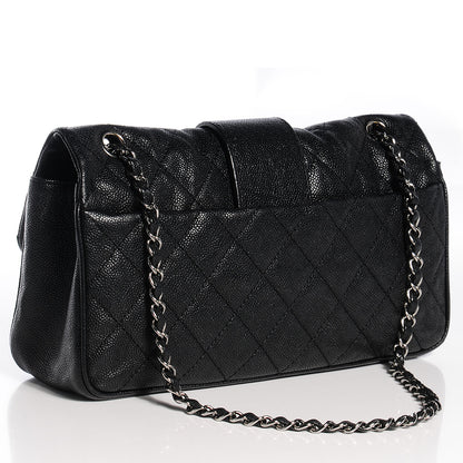 Chanel Caviar Jumbo Mademoiselle Flap Black 3 of 9