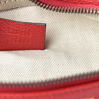 Gucci Grained Calfskin Logo Belt Bag Hibiscus Red 6 of 9