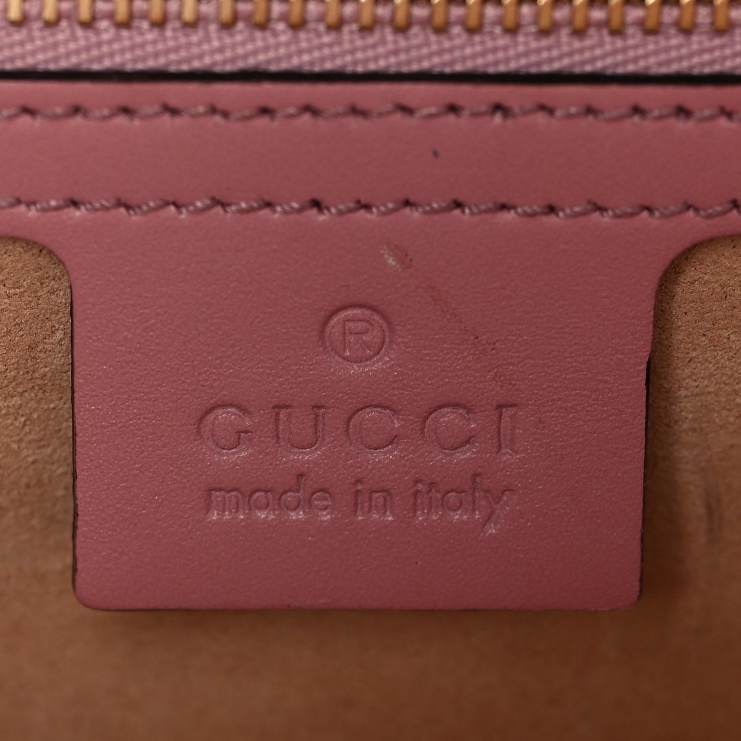 Guccissima Signature Medium Padlock Shoulder Bag Rose Baby Candy