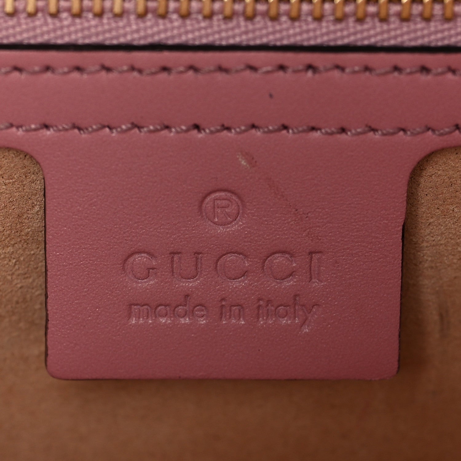 Gucci Guccissima Signature Medium Padlock Shoulder Bag Rose Baby Candy 6 of 12