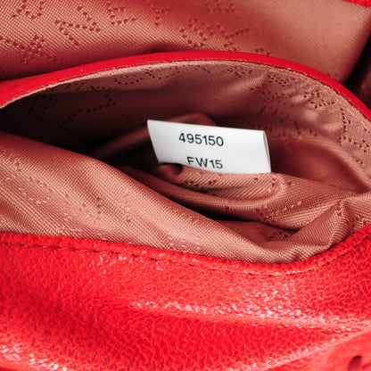 Stella McCartney Shaggy Deer Mini Falabella Shoulder Bag Cherry 8 of 8