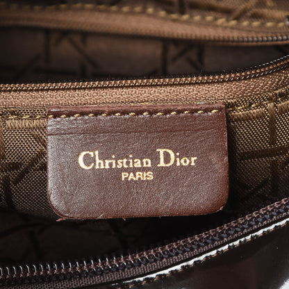 Christian Dior Patent Medium Lady Dior Dark Brown 8 of 9