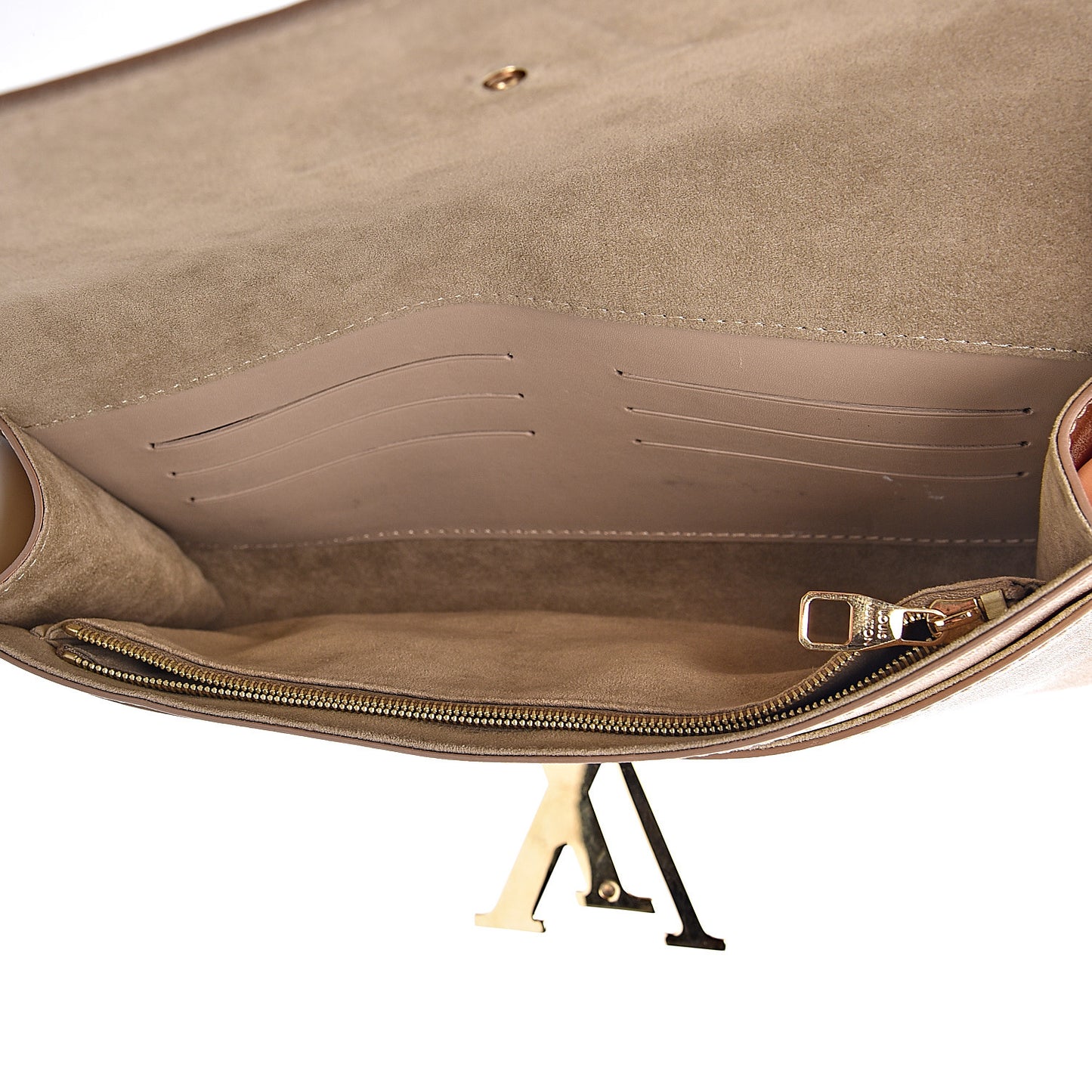Calfskin Neo Sobe Louise EW Clutch Gold