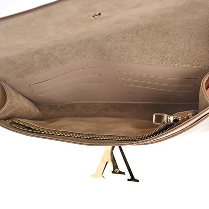 Louis Vuitton Calfskin Neo Sobe Louise EW Clutch Gold 5 of 13