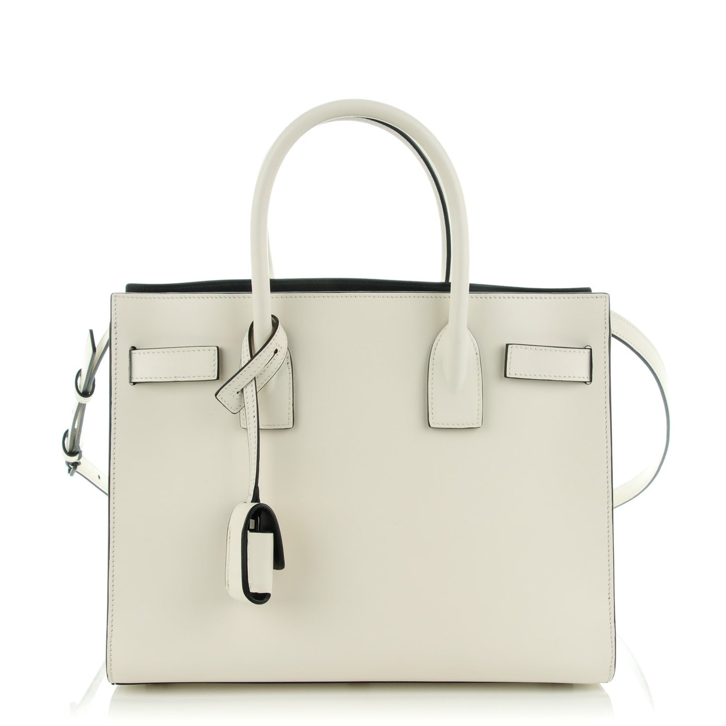 Smooth Calfskin Baby Sac De Jour White