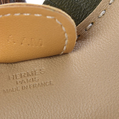 Hermes Milo Lambskin Grigri Rodeo Horse Bag Charm PM Trench Canopee Curry 3 of 3