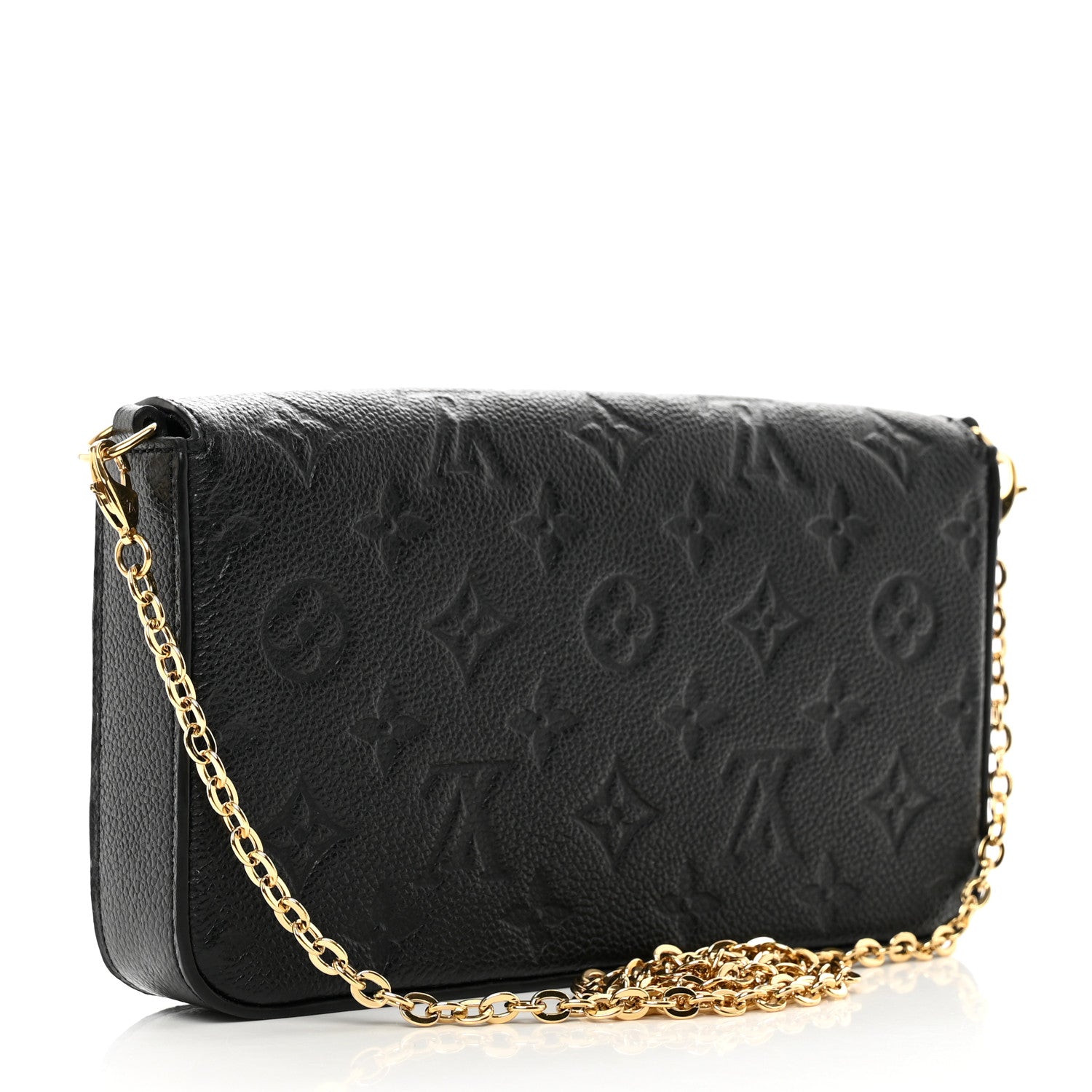 Louis Vuitton Empreinte Pochette Felicie Chain Wallet Black 4 of 12