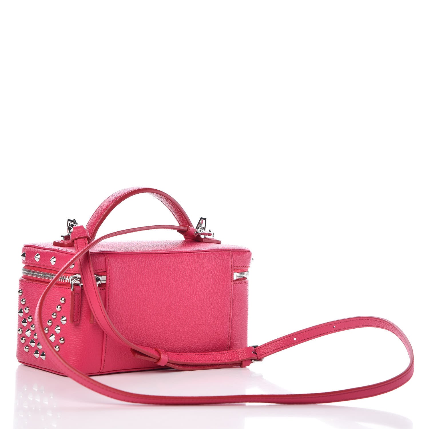 MCM Calfskin Neon Studded Rockstar Vanity Case Love Potion 3 of 8