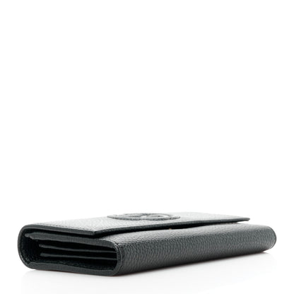 Gucci Pebbled Calfskin Large Soho Continental Wallet Black 4 of 11
