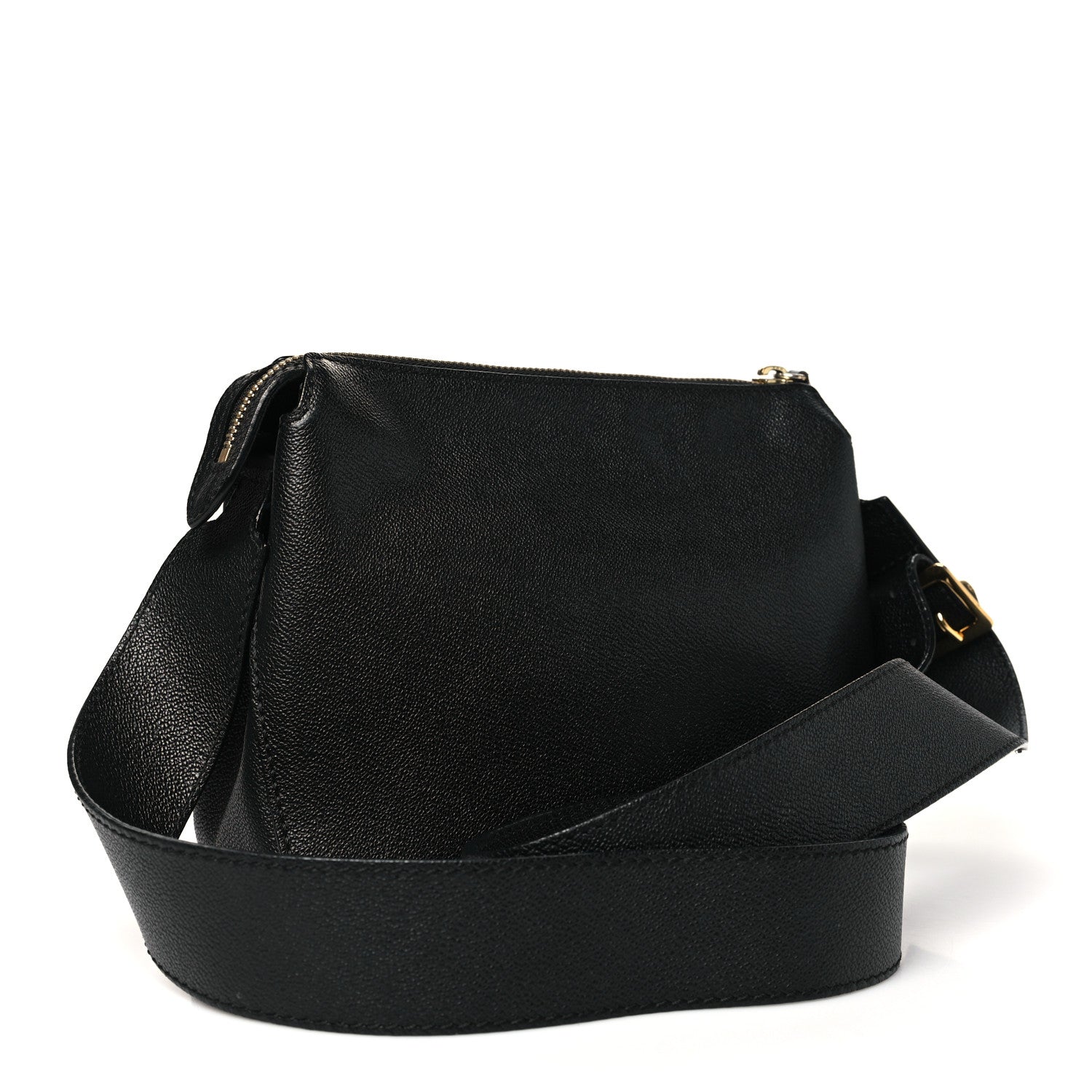 Burberry Soft Grain Calfskin House Check Small Helmsley Crossbody Black 3 of 14