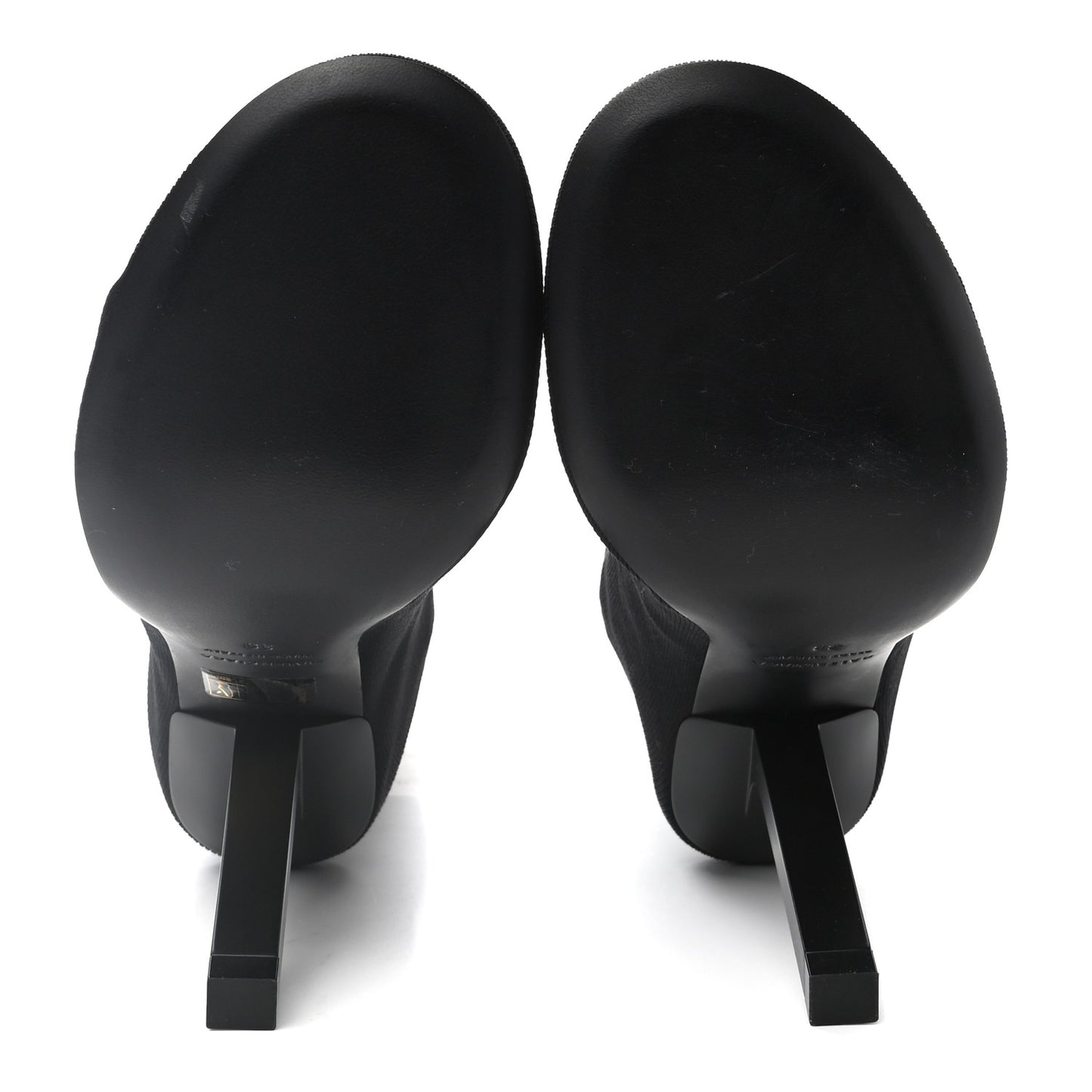 Stretch Tight Fabric Tight 110mm Booties 38 Black