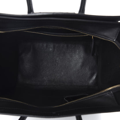 Celine Smooth Calfskin Mini Luggage Black 5 of 9