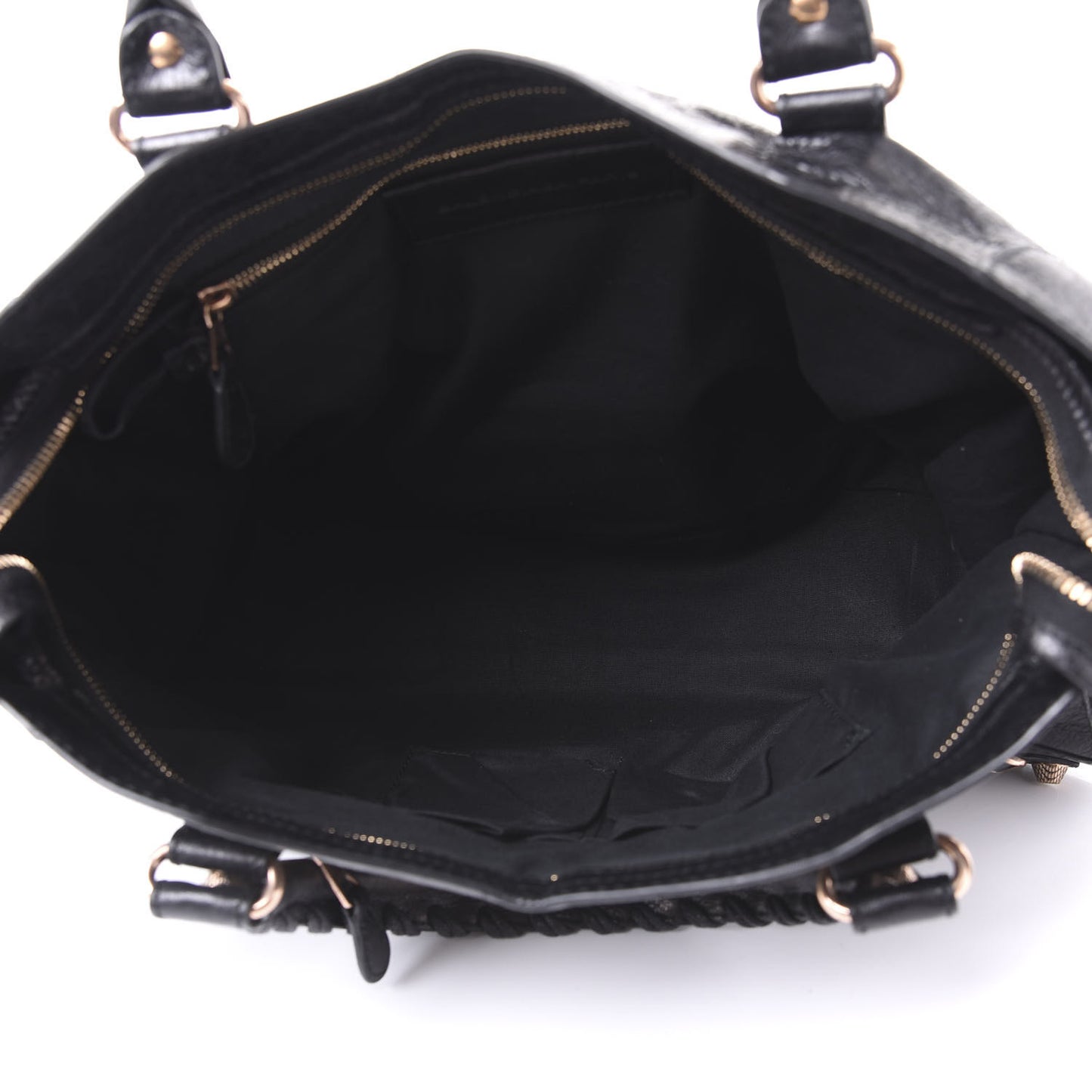 Agneau Giant 12 Rose Gold Hardware City Black