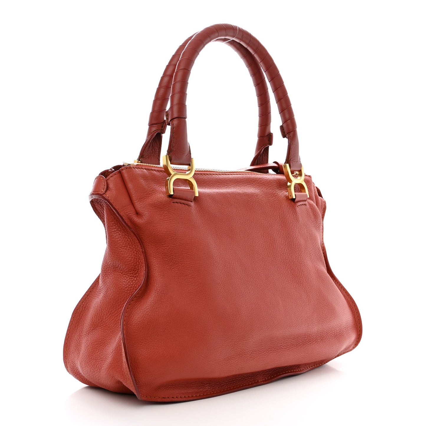 Calfskin Medium Marcie Satchel Maple Leaf