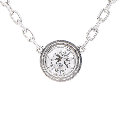 Cartier 18K White Gold Diamond LM D'Amour Pendant Necklace 4 of 6