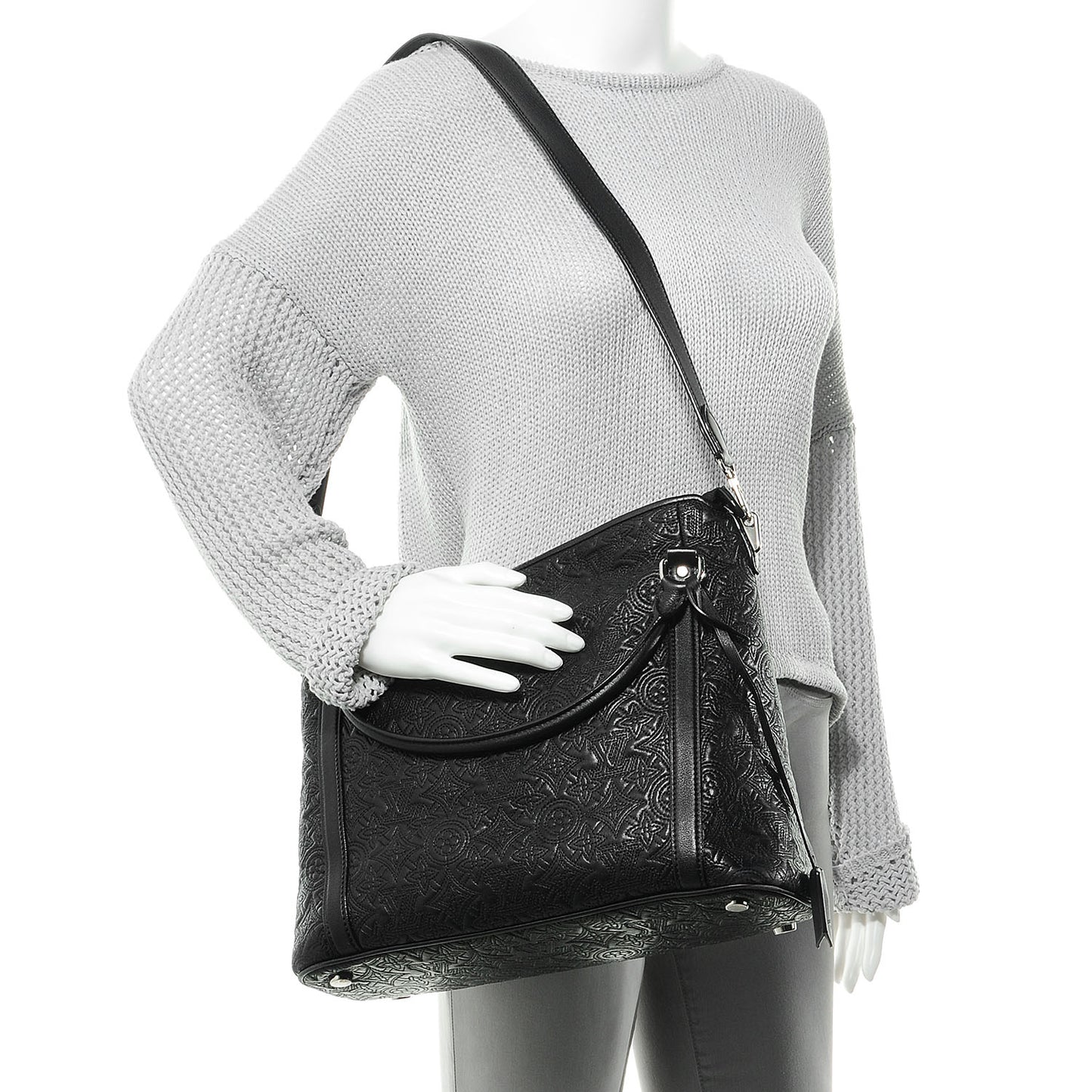 Monogram Lambskin Antheia Ixia PM Black
