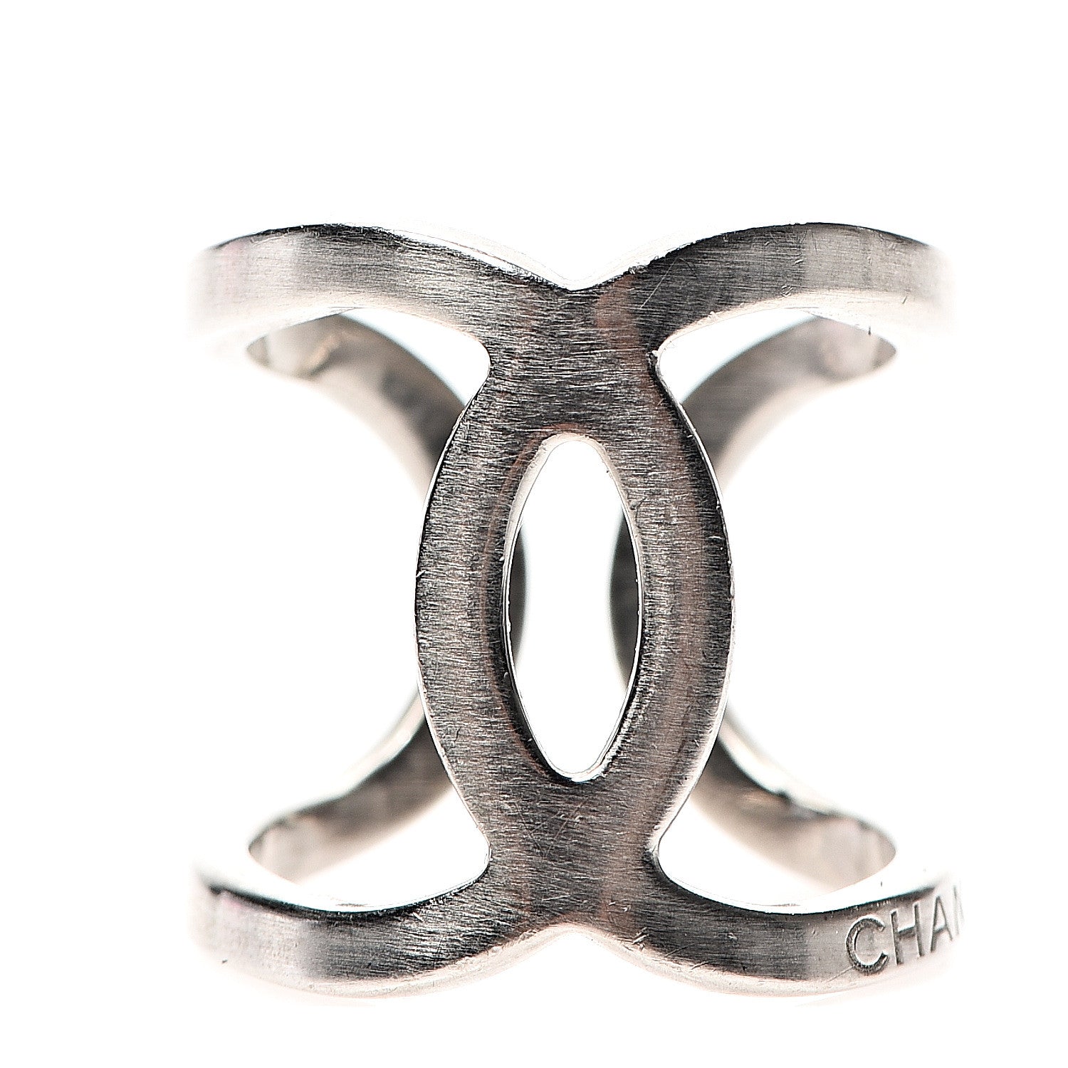 Chanel Metal CC Ring 6.25 Silver 1 of 5