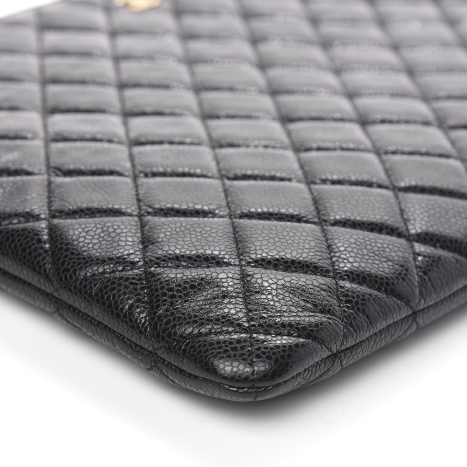 Chanel Caviar Quilted Large Cosmetic Case Black 8 of 10