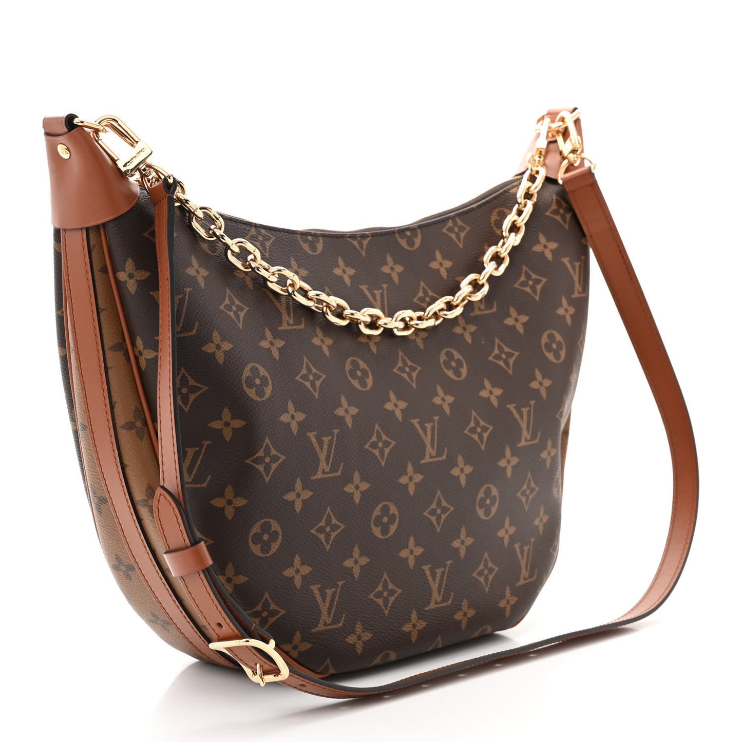 Reverse Monogram Loop Hobo