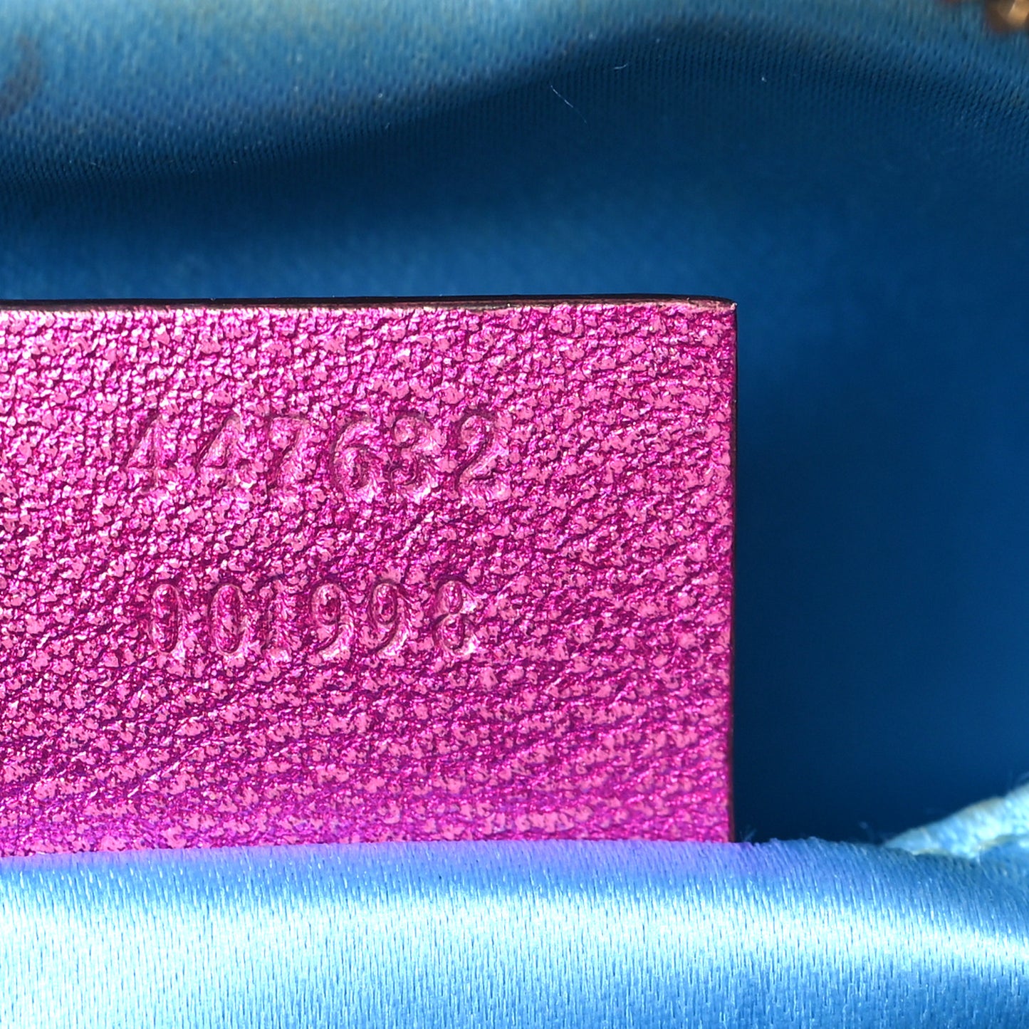 Laminated Nappa Matelasse Small GG Marmont Chain Shoulder Bag Fuxia Rosso Rosa