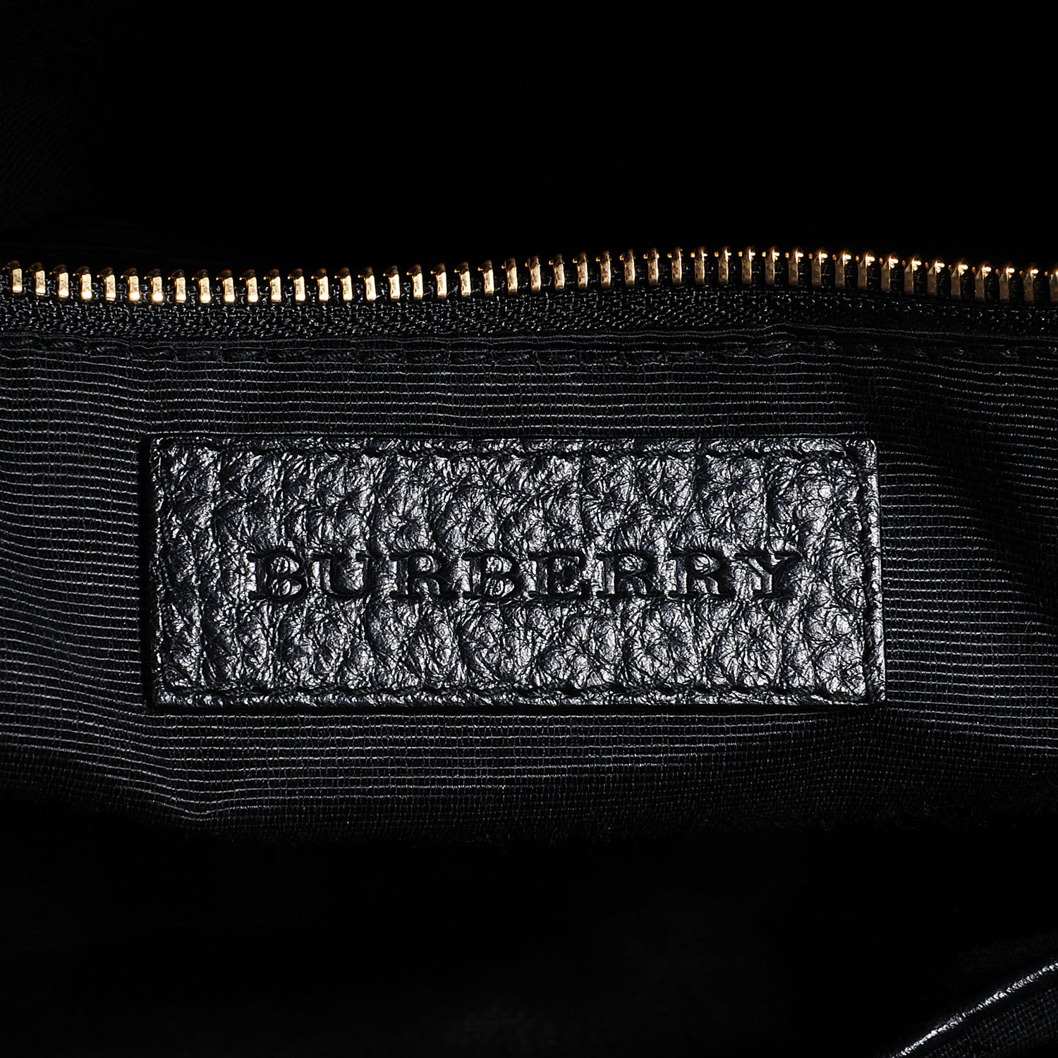 Burberry Signature Grain Leather Small Tote Black 6 of 8