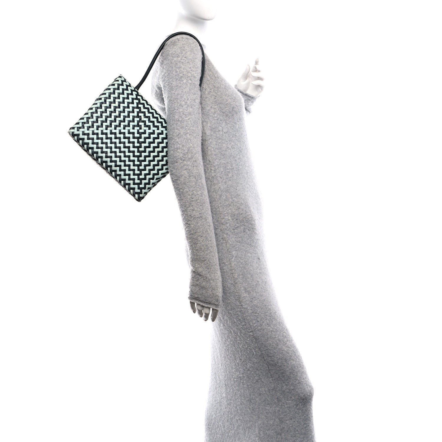 Bottega Veneta Nappa Intrecciato Patti Top Handle Bag Inkwell Teal 2 of 9