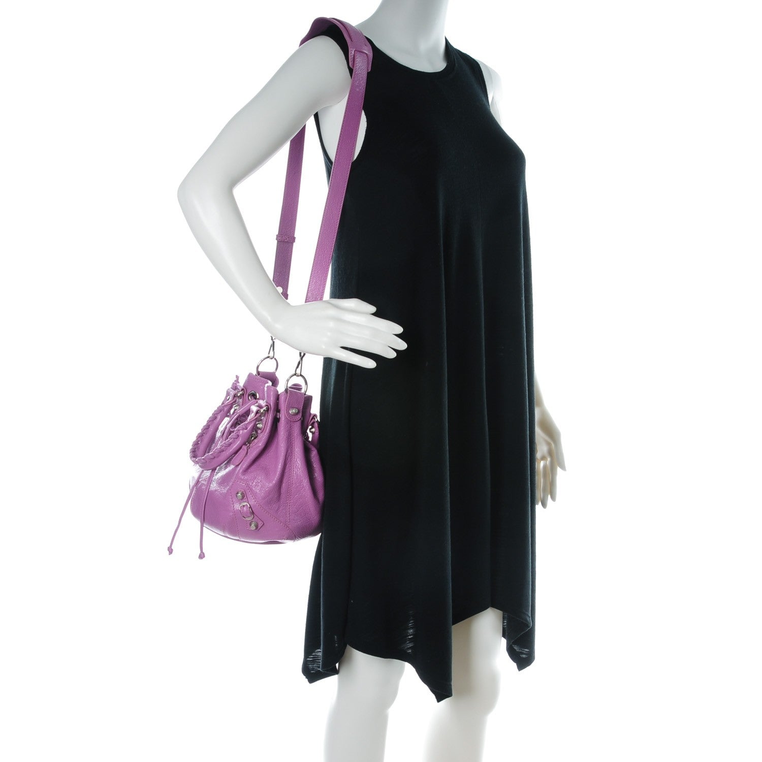 Balenciaga Agneau Giant 12 Silver Hardware Mini Pompon Rose Berlingot 2 of 7
