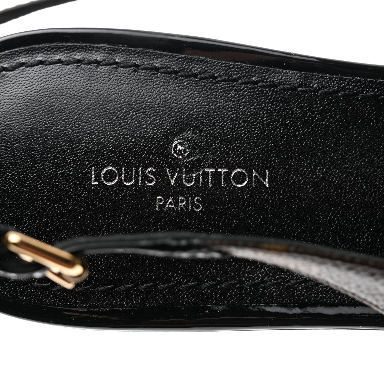 Louis Vuitton Patent Monogram Cherie Slingback Ballerina Flats 38 7 of 9