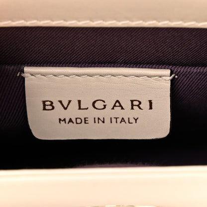 Bulgari Calfskin Small Serpenti Forever Snake Strap Crossbody Bag Grey 6 of 10