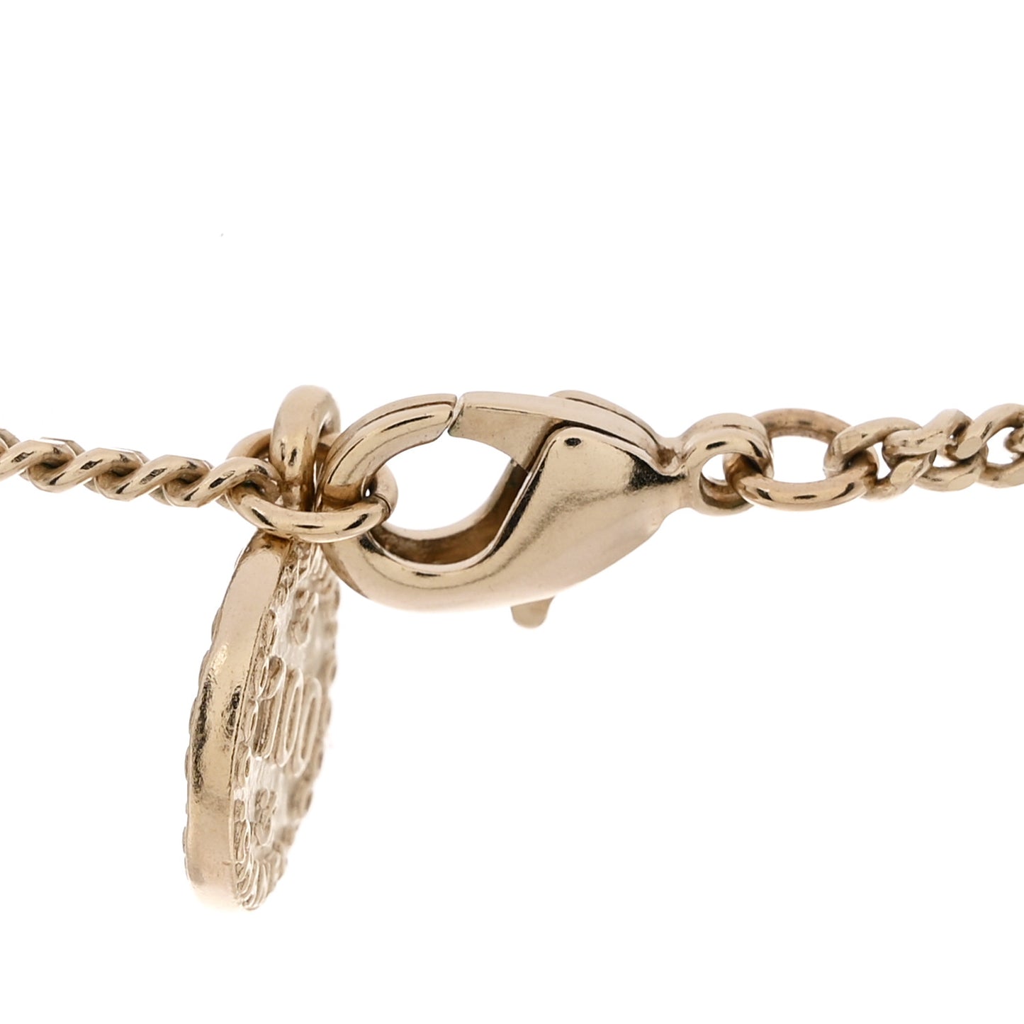 Crystal CC 100 Anniversary Necklace Gold