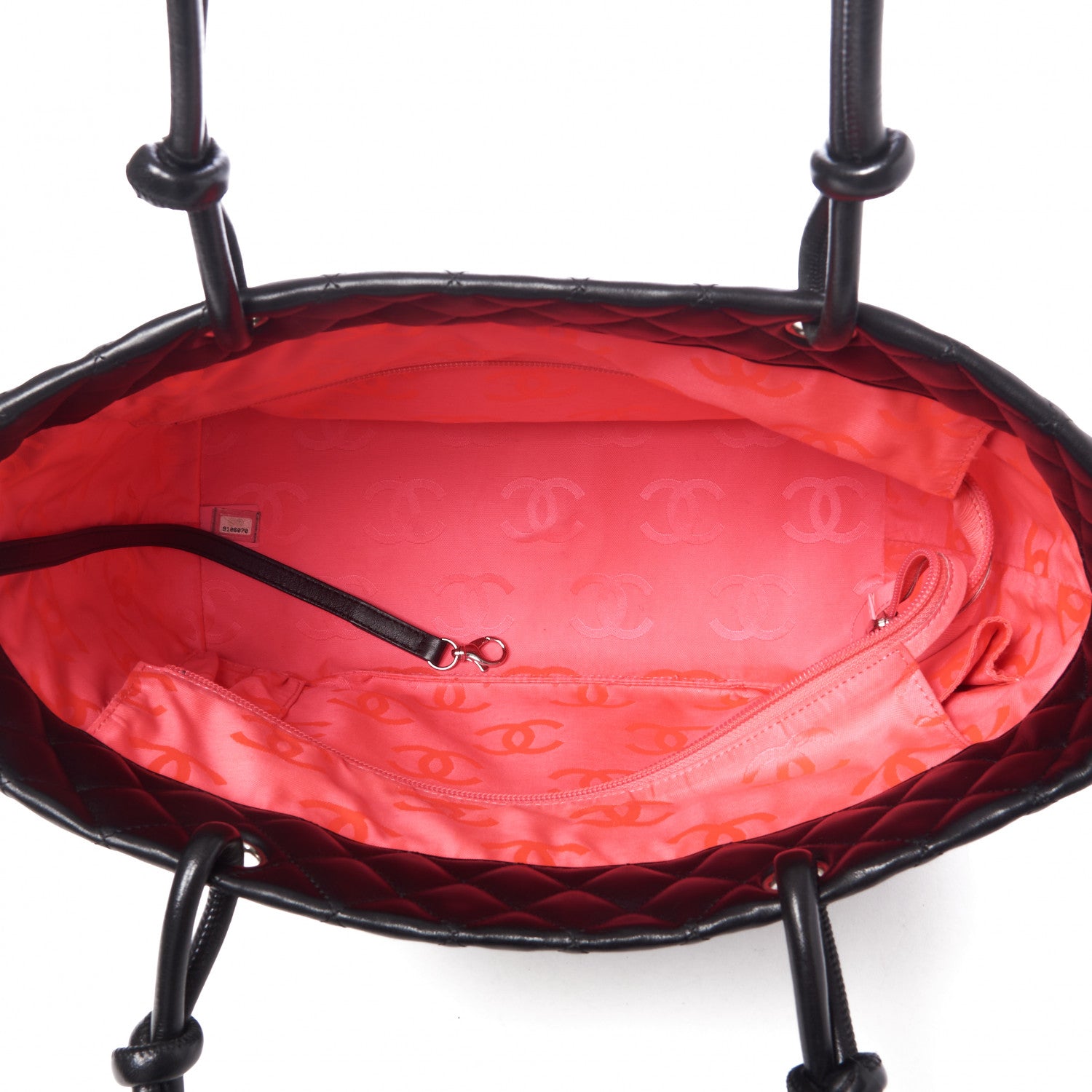 Chanel Calfskin Quilted Large Cambon Tote Black White 6 of 9