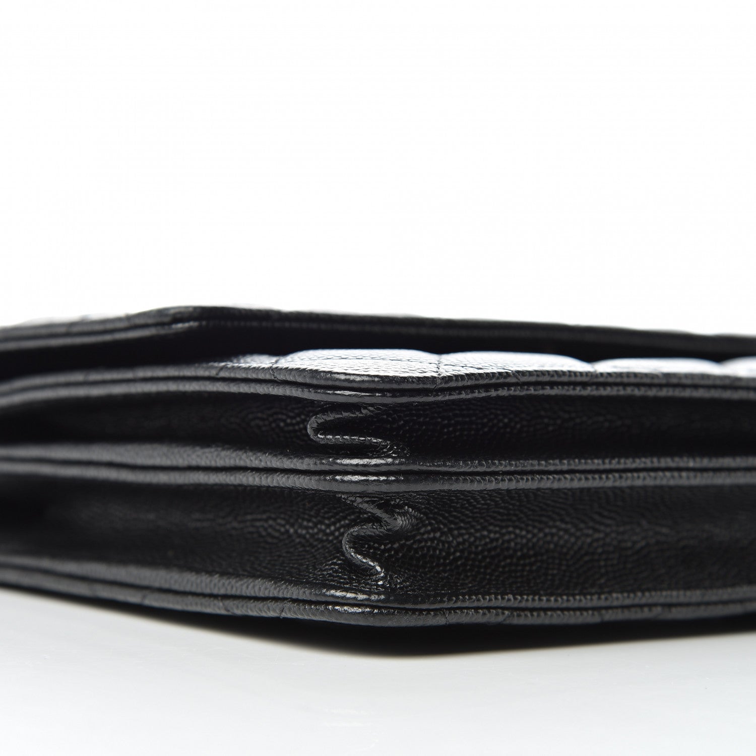 Chanel Caviar Quilted Square Wallet On Chain WOC Black 9 of 12