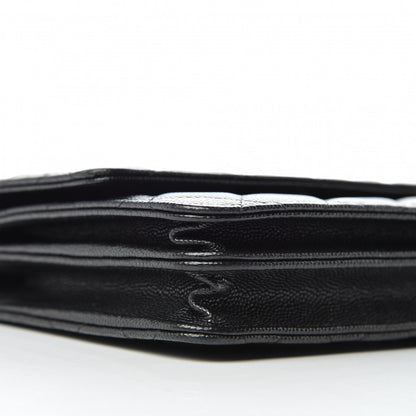 Chanel Caviar Quilted Square Wallet On Chain WOC Black 9 of 12