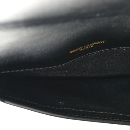 Saint Laurent Grained Calfskin Monogram Phone Holder Crossbody Black 5 of 10