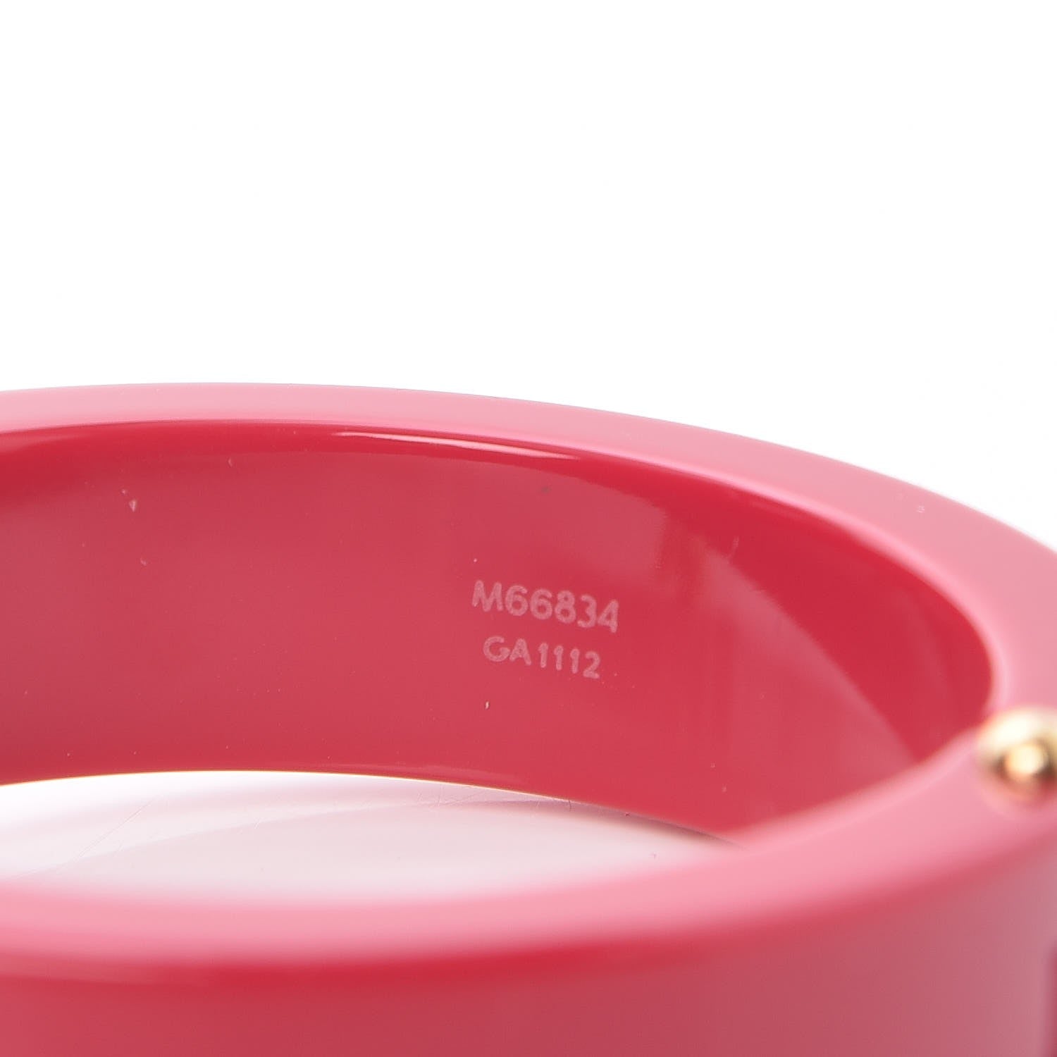 Louis Vuitton Resin Lock Me Bracelet Rose Indien 4 of 7