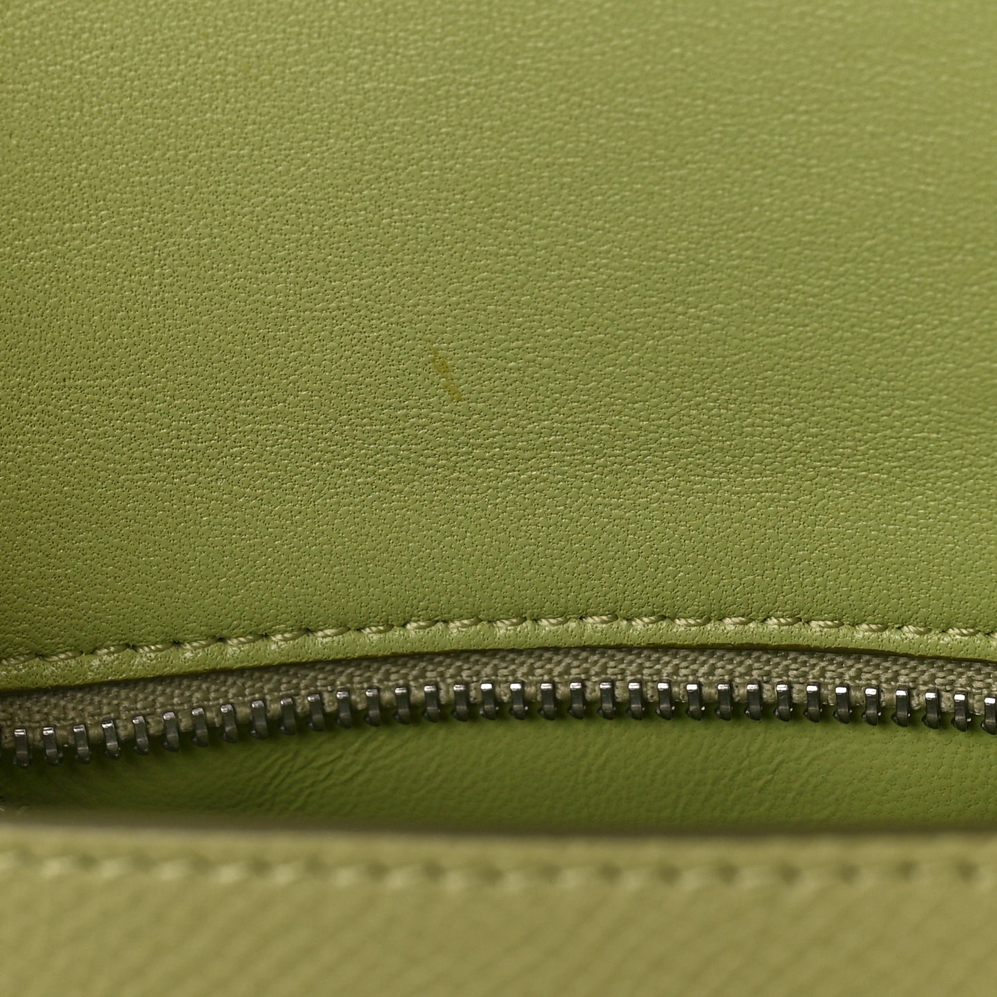 Grained Calfskin Small Trotteur Sage