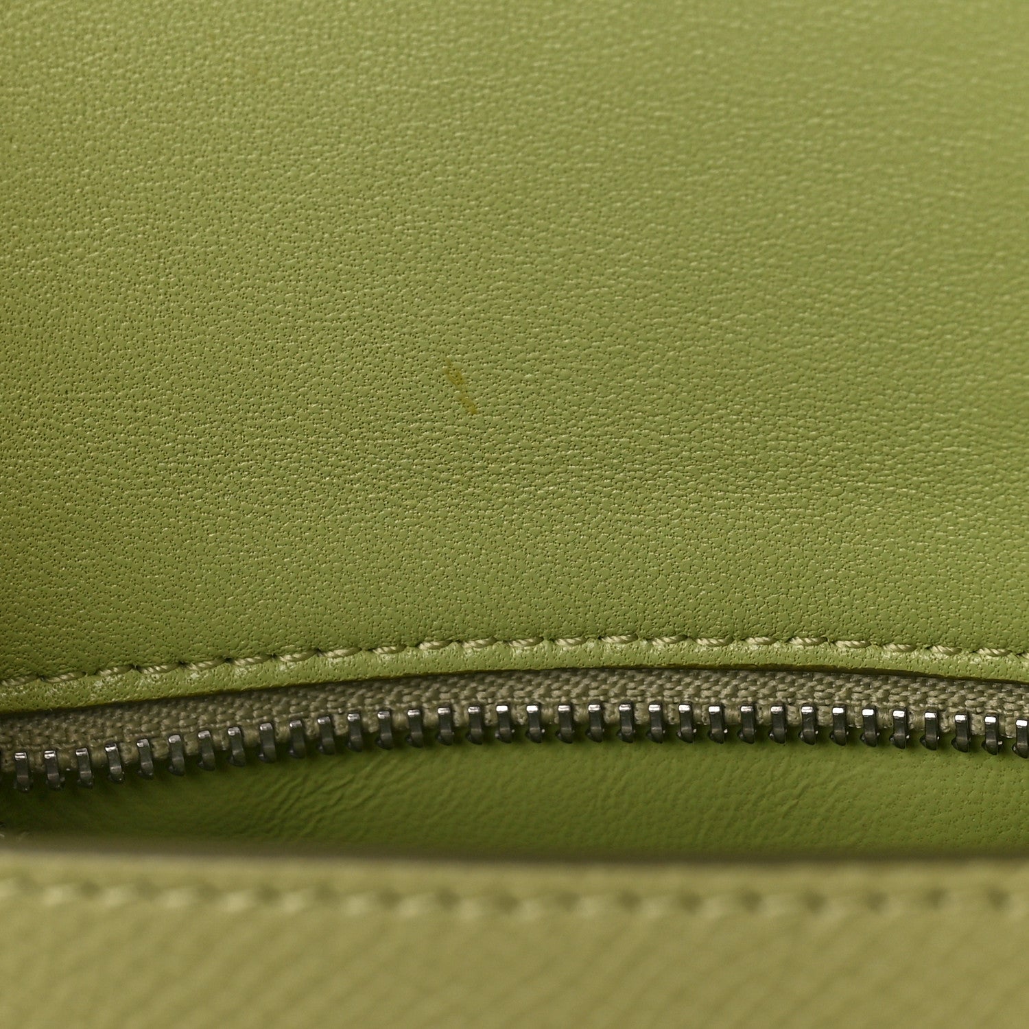 Celine Grained Calfskin Small Trotteur Sage 9 of 9
