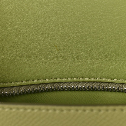 Celine Grained Calfskin Small Trotteur Sage 9 of 9
