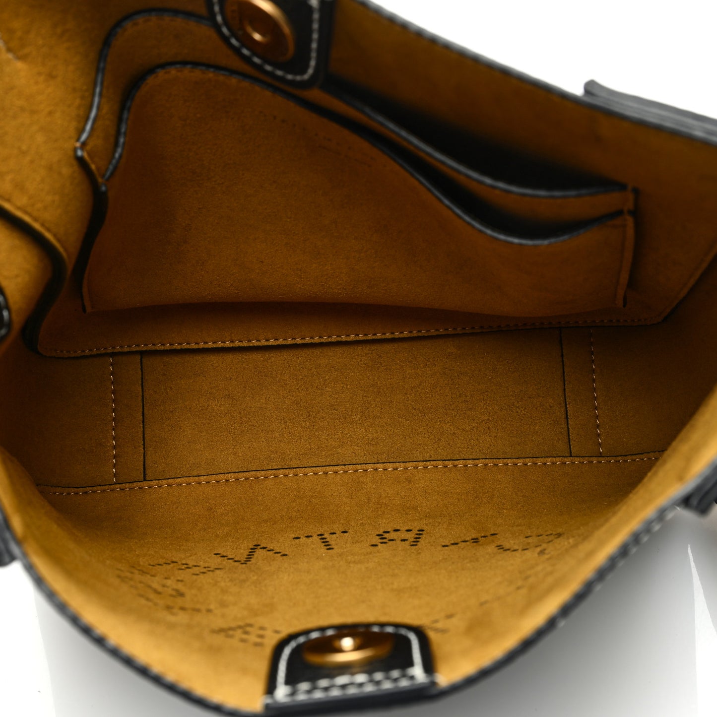 Eco Alter Nappa Perforated Logo Mini Crossbody Black